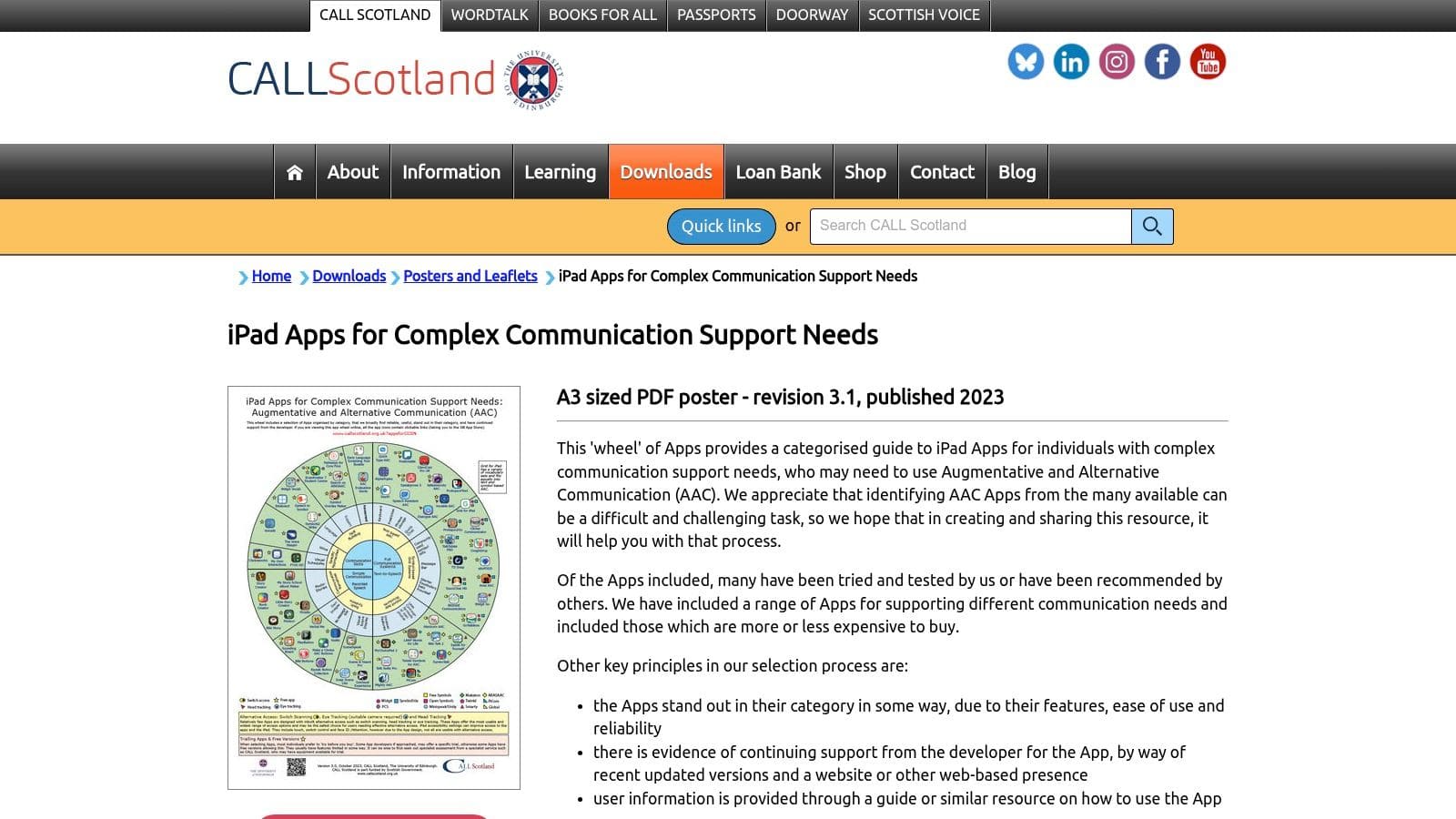 Special iApps showing customisable interface