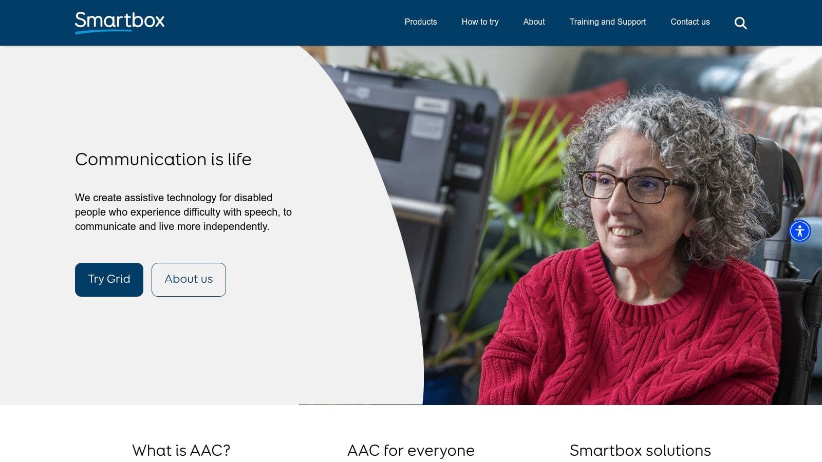 Smartbox Grid for iPad interface